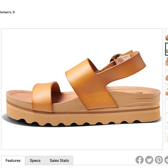 NWT  Reef Vista Hi Buckle Sandals - Picture 2 of 8